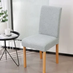 Dining Chair Cover for Kitchen Dining Place Polar Fleece Fabric Chair Cover Stretch Slipcovers Seat Chair Covers