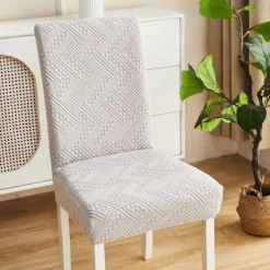 Dining Chair Cover High Back Dining Chair Cover Elegant and Protective Design Soft and Stretchable Fabric Shields Chairs from Spills and Stains - Perfect for Home and Restaurant Use
