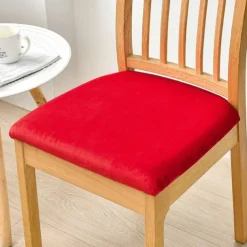 Dining Chair Cover Stretch Chair Seat Slipcover Elastic Chair Protector For Dinning Party Hotel Wedding Soft Removable Washable