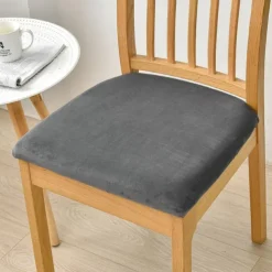 Dining Chair Cover Stretch Chair Seat Slipcover Elastic Chair Protector For Dinning Party Hotel Wedding Soft Removable Washable