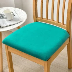 Dining Chair Cover Stretch Chair Seat Slipcover Elastic Chair Protector For Dinning Party Hotel Wedding Soft Removable Washable