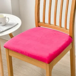 Dining Chair Cover Stretch Chair Seat Slipcover Elastic Chair Protector For Dinning Party Hotel Wedding Soft Removable Washable