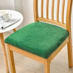Dining Chair Cover Stretch Chair Seat Slipcover Elastic Chair Protector For Dinning Party Hotel Wedding Soft Removable Washable