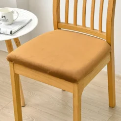 Dining Chair Cover Stretch Chair Seat Slipcover Elastic Chair Protector For Dinning Party Hotel Wedding Soft Removable Washable