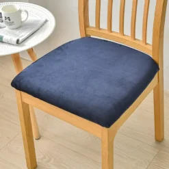 Dining Chair Cover Stretch Chair Seat Slipcover Elastic Chair Protector For Dinning Party Hotel Wedding Soft Removable Washable