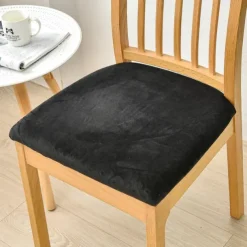 Dining Chair Cover Stretch Chair Seat Slipcover Elastic Chair Protector For Dinning Party Hotel Wedding Soft Removable Washable