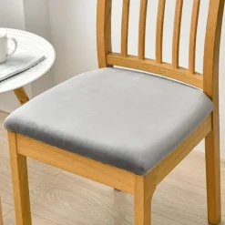 Dining Chair Cover Stretch Chair Seat Slipcover Elastic Chair Protector For Dinning Party Hotel Wedding Soft Removable Washable