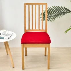 Dining Chair Cover Stretch Chair Seat Slipcover Elastic Chair Protector For Dinning Party Hotel Wedding Soft Removable Washable