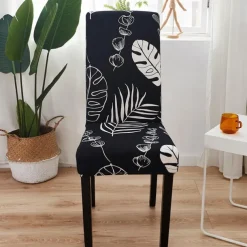 Dining Chair Cover Stretch Chair Seat Slipcover Elastic Chair Protector For Dining Party Hotel Wedding Soft Washable