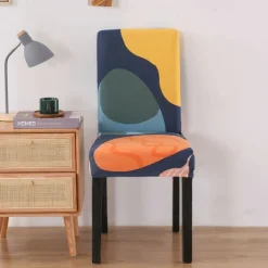 Dining Chair Cover Stretch Chair Seat Slipcover Elastic Chair Protector For Dining Party Hotel Wedding Soft Washable