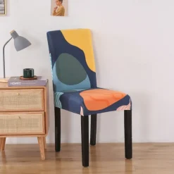 Dining Chair Cover Stretch Chair Seat Slipcover Elastic Chair Protector For Dining Party Hotel Wedding Soft Washable