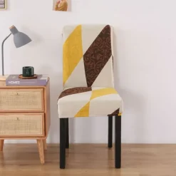 Dining Chair Cover Stretch Chair Seat Slipcover Elastic Chair Protector For Dining Party Hotel Wedding Soft Washable