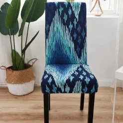Dining Chair Cover Stretch Chair Seat Slipcover Elastic Chair Protector For Dining Party Hotel Wedding Soft Washable