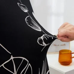 Dining Chair Cover Stretch Chair Seat Slipcover Elastic Chair Protector For Dining Party Hotel Wedding Soft Washable