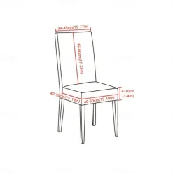 Dining Chair Cover Stretch Chair Seat Slipcover Elastic Chair Protector For Dining Party Hotel Wedding Soft Washable