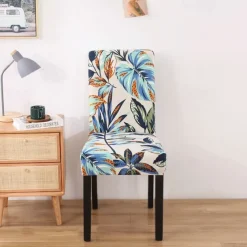 Dining Chair Cover Stretch Chair Seat Slipcover Elastic Chair Protector For Dining Party Hotel Wedding Soft Washable