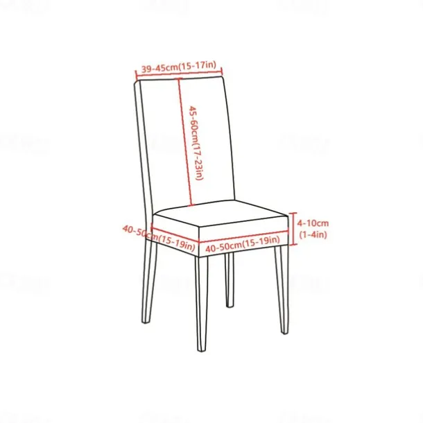 Dining Chair Cover Stretch Chair Seat Slipcover Soft Floral Flower Pattern Durable Washable Furniture Protector For Dining Room Party
