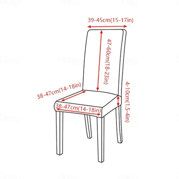 Dining Chair Cover Stretch Chair Seat Slipcover Velvet Soft Plain Solid Color Durable Washable Furniture Protector For Dining Room Party