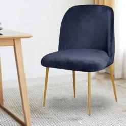 Dining Chair Cover Stretch Velvet Upholstered Side Dining Chair Cover Slipcover Burgundy Red Curved Back Mid Century Accent Dining Chair Covers for Kitchen Living Room