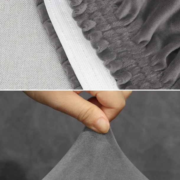 Dining Chair Cover Stretch Velvet Upholstered Side Dining Chair Cover Slipcover Burgundy Red Curved Back Mid Century Accent Dining Chair Covers for Kitchen Living Room