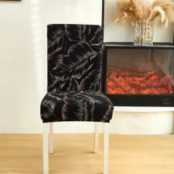 Dining Chair Cover Super Fit Stretch Removable Washable Short Dining Chair Protector Cover Seat Slipcover for Hotel Dining Room Ceremony Banquet Wedding Party