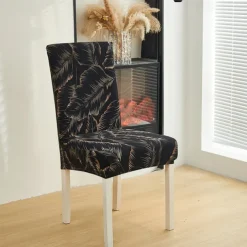 Dining Chair Cover Super Fit Stretch Removable Washable Short Dining Chair Protector Cover Seat Slipcover for Hotel Dining Room Ceremony Banquet Wedding Party