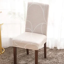 Dining Chair Cover Super Fit Stretch Removable Washable Short Dining Chair Protector Cover Seat Slipcover for Hotel Dining Room Ceremony Banquet Wedding Party