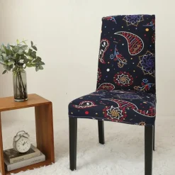 Dining Chair Cover Super Fit Stretch Removable Washable Short Dining Chair Protector Cover Seat Slipcover for Hotel Dining Room Ceremony Banquet Wedding Party