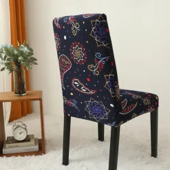 Dining Chair Cover Super Fit Stretch Removable Washable Short Dining Chair Protector Cover Seat Slipcover for Hotel Dining Room Ceremony Banquet Wedding Party