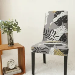 Dining Chair Cover Super Fit Stretch Removable Washable Short Dining Chair Protector Cover Seat Slipcover for Hotel Dining Room Ceremony Banquet Wedding Party