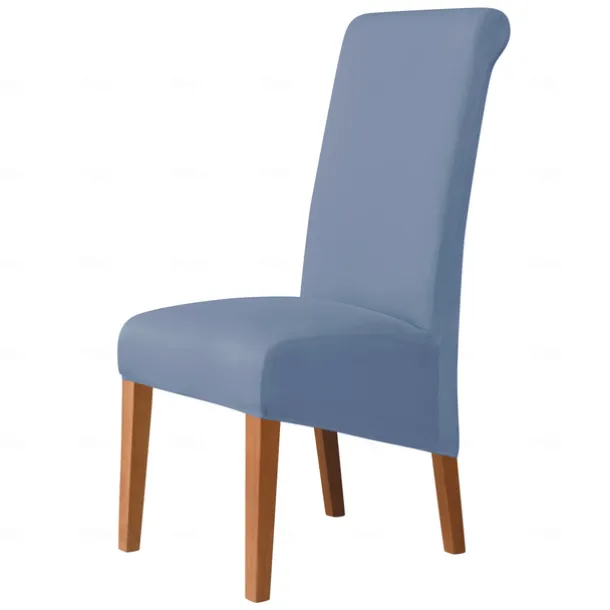 Dining Chair Covers, Burgundy Stretch Chair Cover, Spandex High Back Chair Protector Covers Seat Slipcover with Elastic Band for Dining Room,Wedding