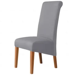 Dining Chair Covers, Burgundy Stretch Chair Cover, Spandex High Back Chair Protector Covers Seat Slipcover with Elastic Band for Dining Room,Wedding