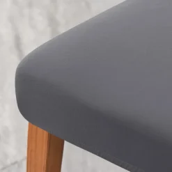 Dining Chair Covers, Burgundy Stretch Chair Cover, Spandex High Back Chair Protector Covers Seat Slipcover with Elastic Band for Dining Room,Wedding