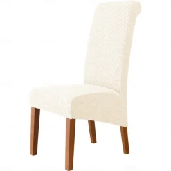 Dining Chair Covers, Stretch Chair Cover Black Green Spandex Jacquard Burgundy Red High back Chair Protector Covers Seat Slipcover with Elastic Band for Dining Room,Wedding, Ceremony, Banquet