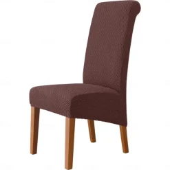 Dining Chair Covers, Stretch Chair Cover Black Green Spandex Jacquard Burgundy Red High back Chair Protector Covers Seat Slipcover with Elastic Band for Dining Room,Wedding, Ceremony, Banquet