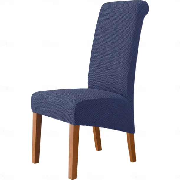 Dining Chair Covers, Stretch Chair Cover Black Green Spandex Jacquard Burgundy Red High back Chair Protector Covers Seat Slipcover with Elastic Band for Dining Room,Wedding, Ceremony, Banquet