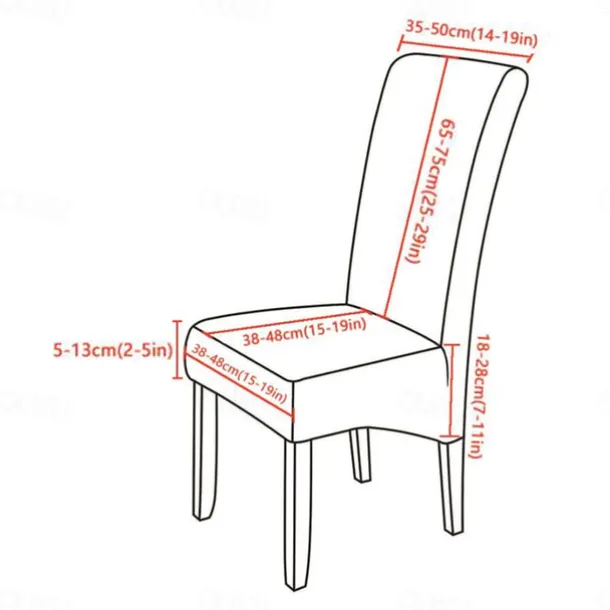 Dining Chair Covers, Stretch Chair Cover Black Green Spandex Jacquard Burgundy Red High back Chair Protector Covers Seat Slipcover with Elastic Band for Dining Room,Wedding, Ceremony, Banquet