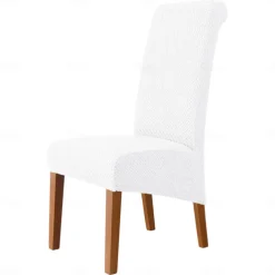 Dining Chair Covers, Stretch Chair Cover Black Green Spandex Jacquard Burgundy Red High back Chair Protector Covers Seat Slipcover with Elastic Band for Dining Room,Wedding, Ceremony, Banquet