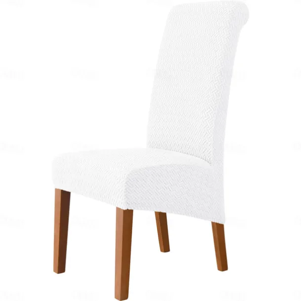 Dining Chair Covers, Stretch Chair Cover Black Green Spandex Jacquard Burgundy Red High back Chair Protector Covers Seat Slipcover with Elastic Band for Dining Room,Wedding, Ceremony, Banquet