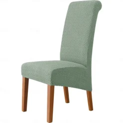 Dining Chair Covers, Stretch Chair Cover Black Green Spandex Jacquard Burgundy Red High back Chair Protector Covers Seat Slipcover with Elastic Band for Dining Room,Wedding, Ceremony, Banquet