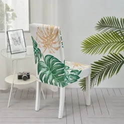 Dining Chair Protect Cover Super Fit Stretch High Back Dining Chair Cover Minimalism for Hotel Dining Room Ceremony Banquet Wedding Party