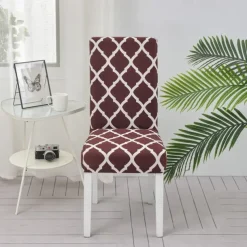 Dining Chair Protect Cover Super Fit Stretch High Back Dining Chair Cover Minimalism for Hotel Dining Room Ceremony Banquet Wedding Party