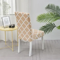 Dining Chair Protect Cover Super Fit Stretch High Back Dining Chair Cover Minimalism for Hotel Dining Room Ceremony Banquet Wedding Party