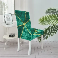 Dining Chair Protect Cover Super Fit Stretch High Back Dining Chair Cover Minimalism for Hotel Dining Room Ceremony Banquet Wedding Party