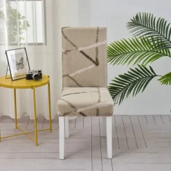 Dining Chair Protect Cover Super Fit Stretch High Back Dining Chair Cover Minimalism for Hotel Dining Room Ceremony Banquet Wedding Party