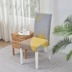 Dining Chair Protect Cover Super Fit Stretch High Back Dining Chair Cover Minimalism for Hotel Dining Room Ceremony Banquet Wedding Party