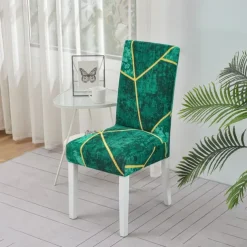 Dining Chair Protect Cover Super Fit Stretch High Back Dining Chair Cover Minimalism for Hotel Dining Room Ceremony Banquet Wedding Party