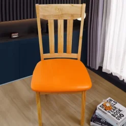 Dining Chair Seat Covers Waterproof Seat Slipcover PU leather Seat Covers Chairs Removable Chair Seat Cushion Cover