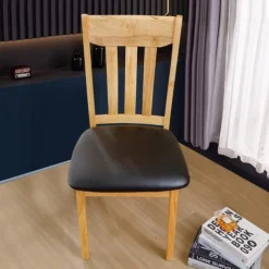 Dining Chair Seat Covers Waterproof Seat Slipcover PU leather Seat Covers Chairs Removable Chair Seat Cushion Cover