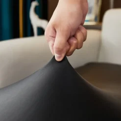 Dining Chair Seat Covers Waterproof Seat Slipcover PU leather Seat Covers Chairs Removable Chair Seat Cushion Cover